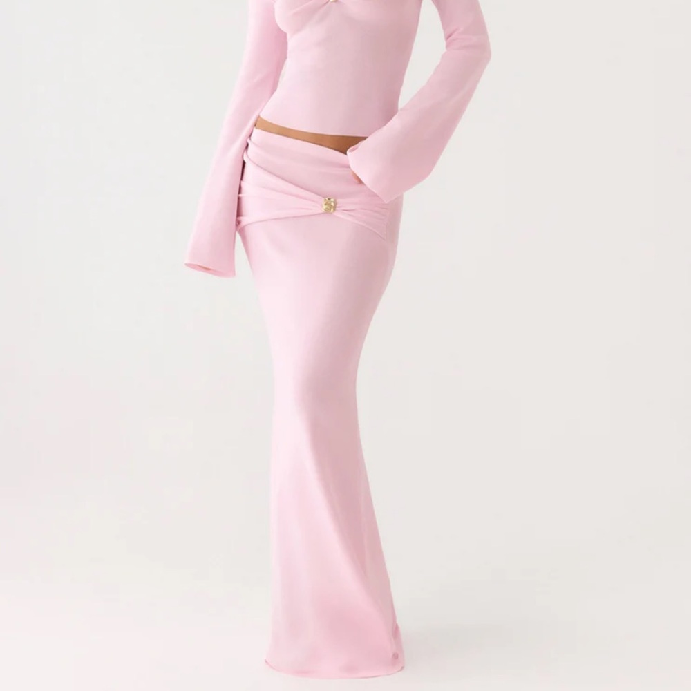 Colipso Maxi Skirt - Pink XS-S Peppermayo